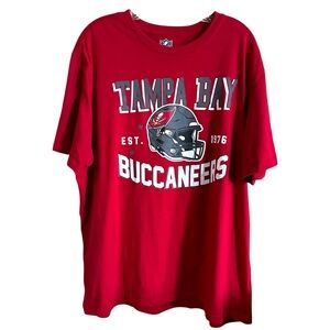 NFL Tampa Bay Buccaneers Red Short Sleeve Tee Shirt